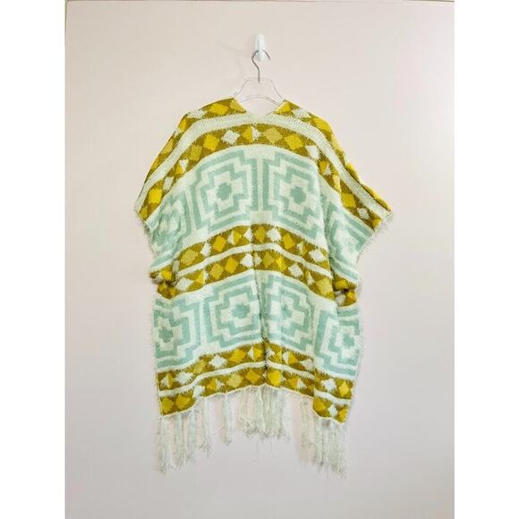 Free People Boho Diamondback Cozy Kimono One Size - Picture 3 of 9